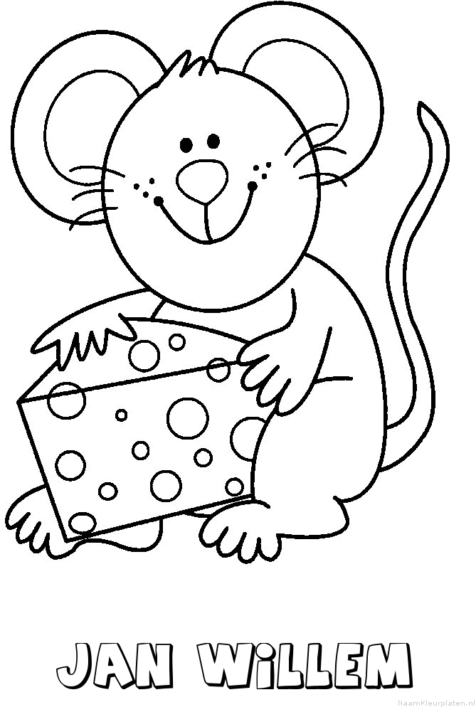 Jan willem muis kaas kleurplaat